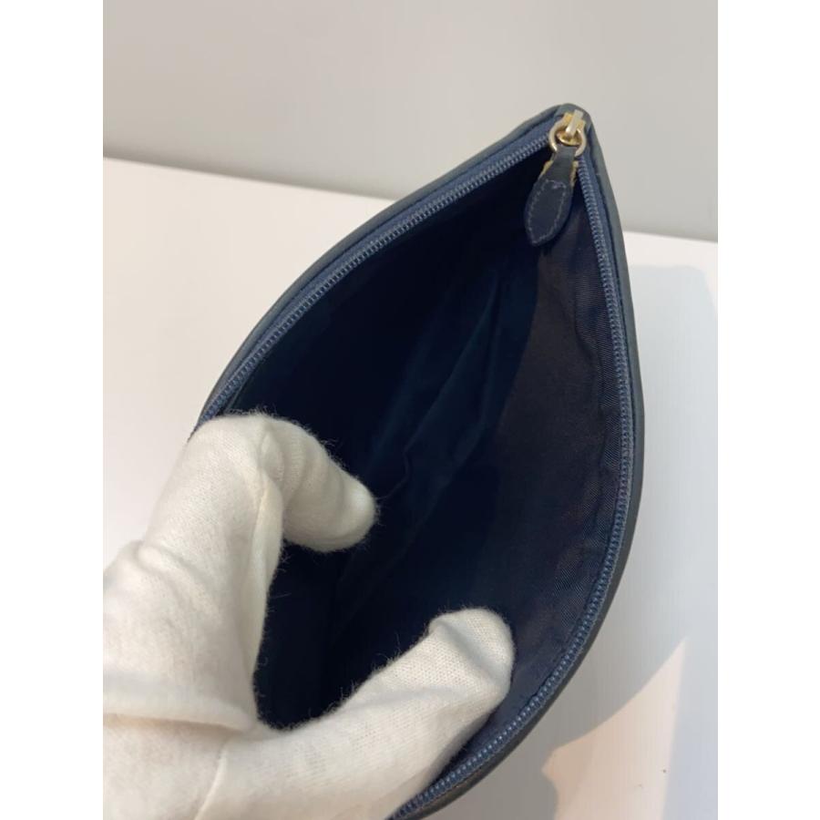 Christian Dior / ポーチ/キャンバス/ブルー/総柄 Christian Dior◇ポーチ/キャンバス/ブルー/総柄 : セカンドストリート