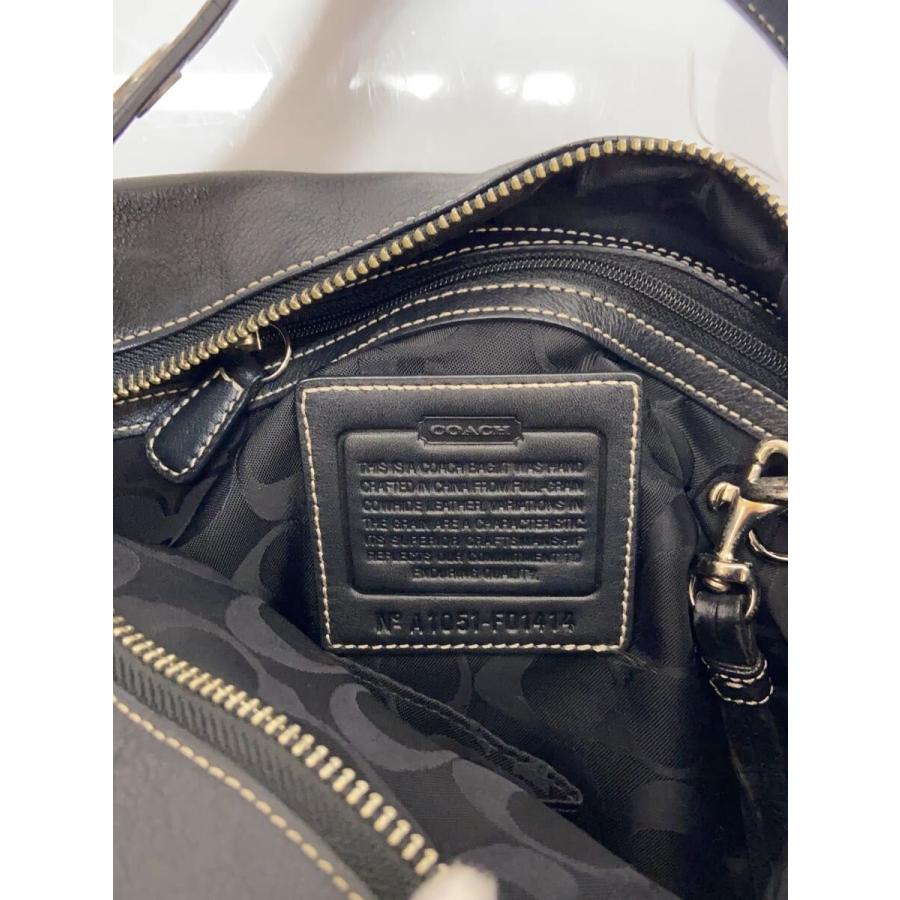 COACH◇ショルダーバッグ/レザー/ブラック/A1051-F01414 : セカンド