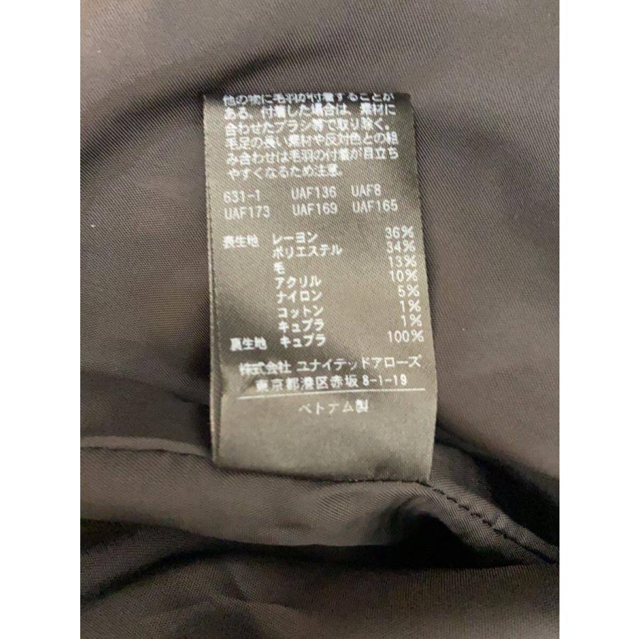 UNITED ARROWS◇ファンシーツイードVネック/ジャケット/36/レーヨン