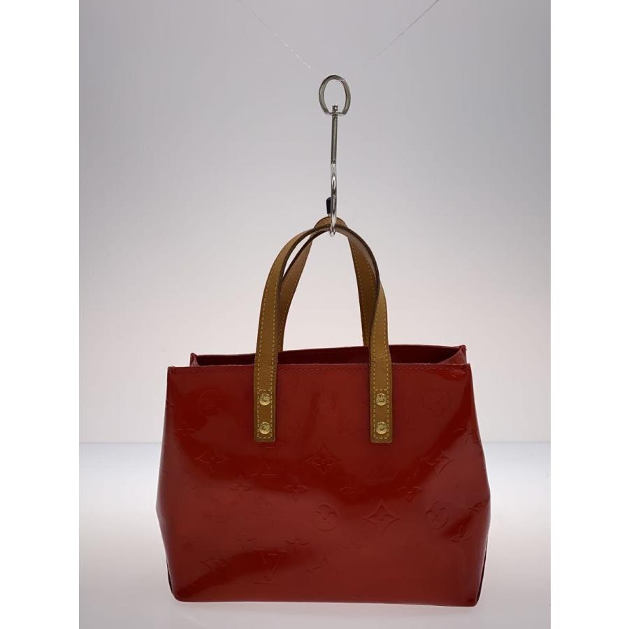 LOUIS VUITTON◇リードPM_モノグラム・ヴェルニ/エナメル/RED/無地