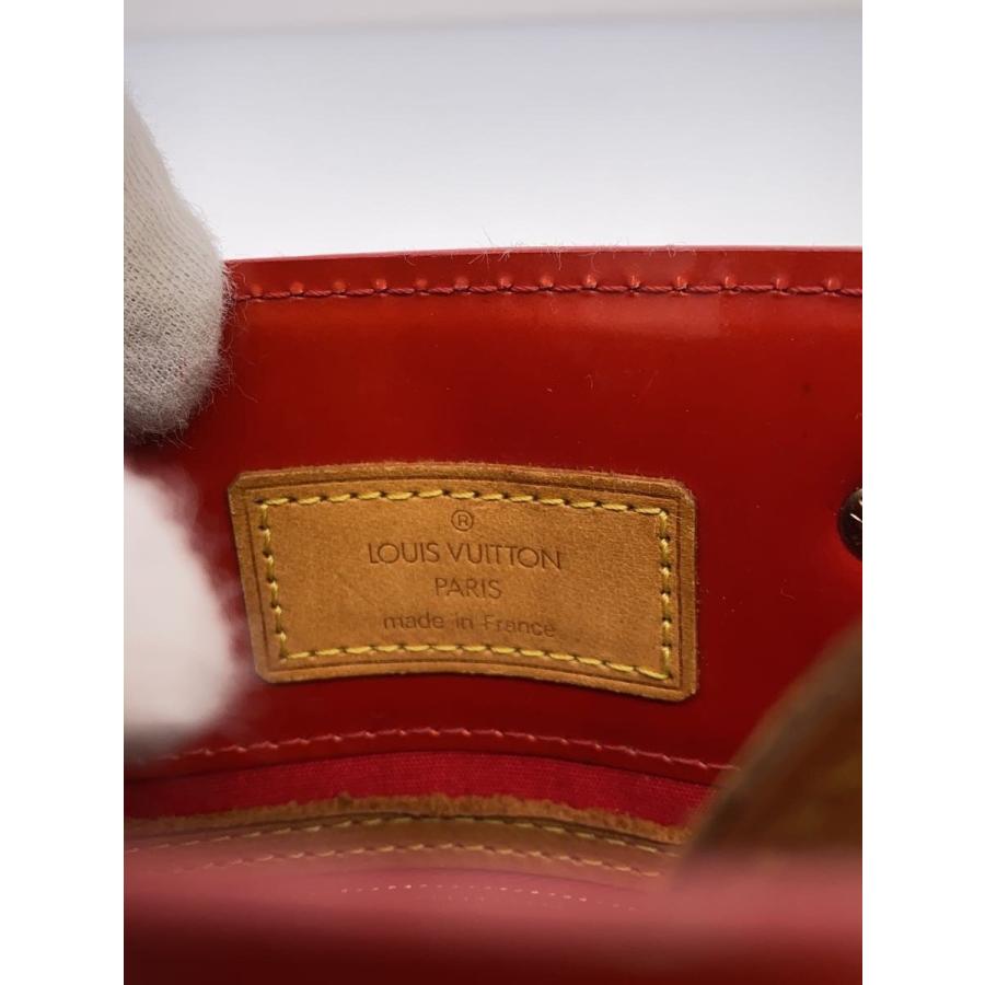 LOUIS VUITTON◇リードPM_モノグラム・ヴェルニ/エナメル/RED/無地