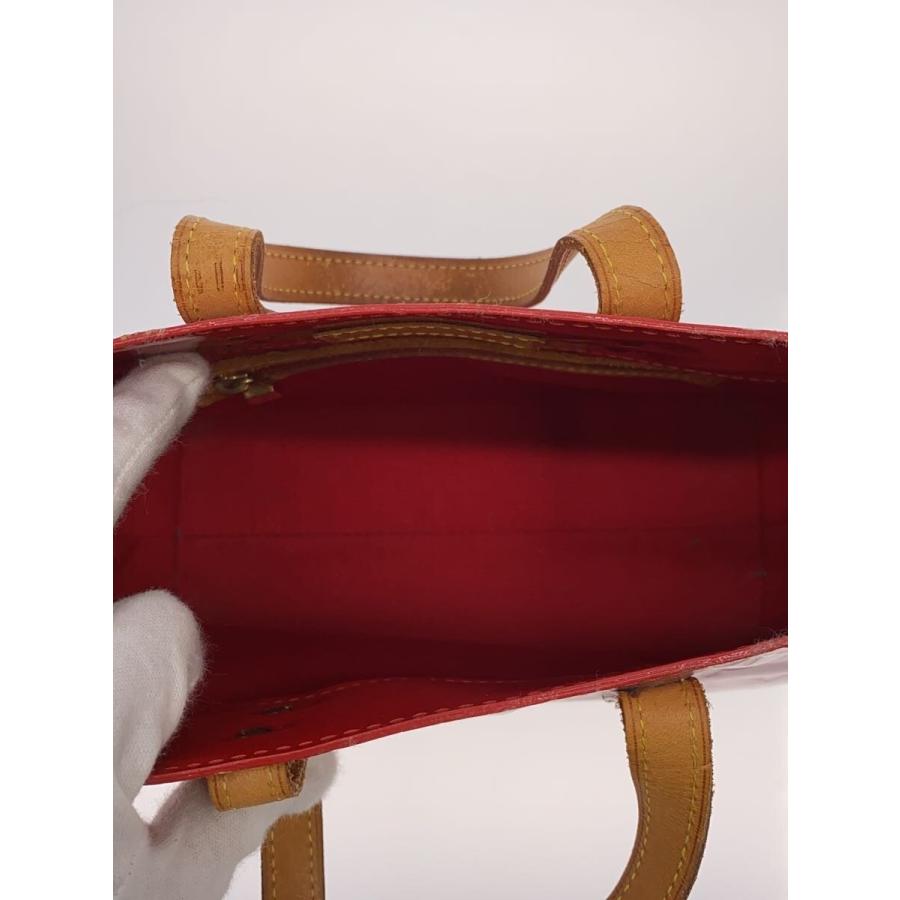 LOUIS VUITTON◇リードPM_モノグラム・ヴェルニ/エナメル/RED/無地
