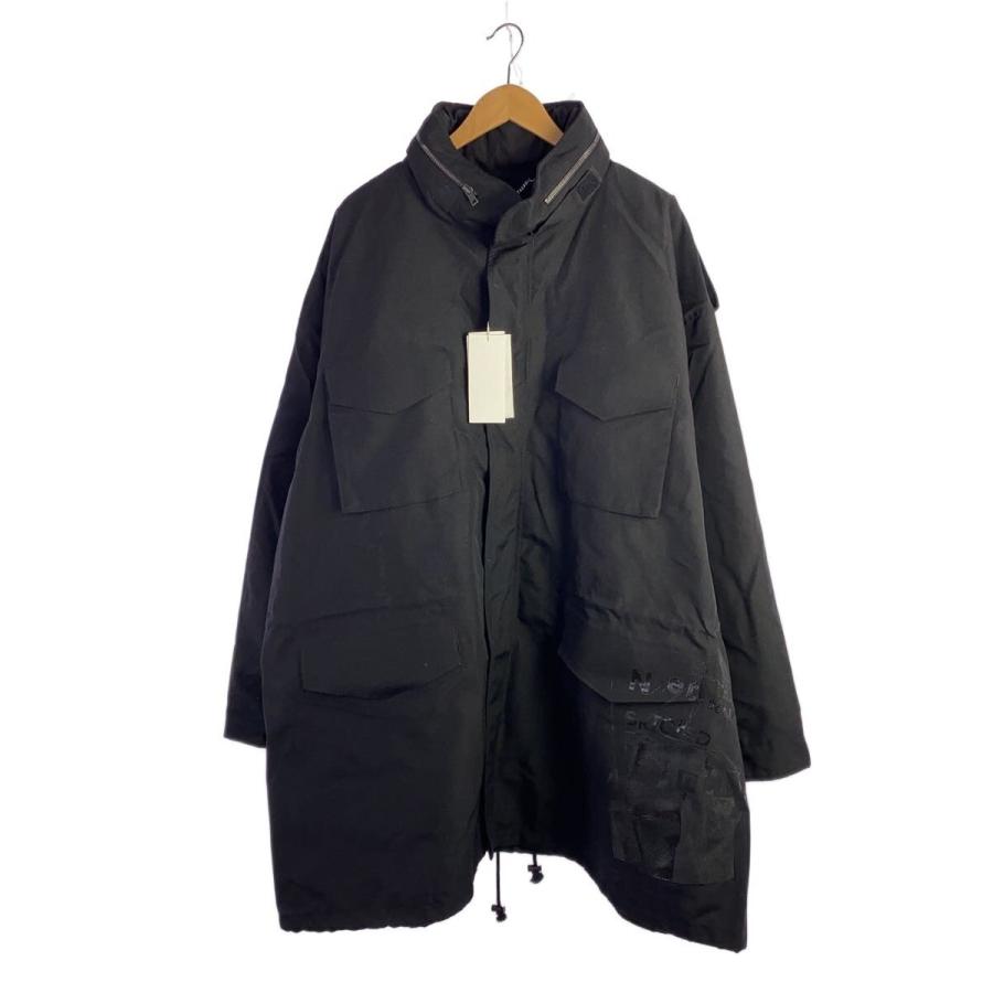 Maison Margiela◇INVITATION ZIP COAT/38/ポリエステル/ブラック