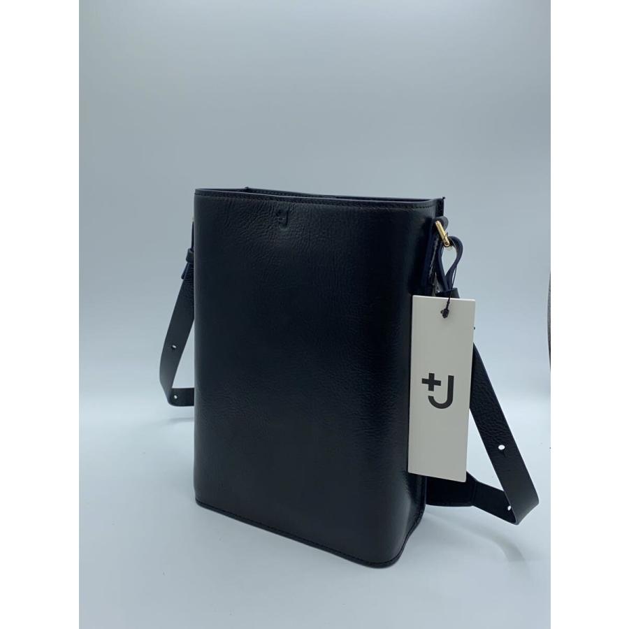 UNIQLO◇ショルダーバッグ/レザー/BLK/無地/261-448578 : セカンド 