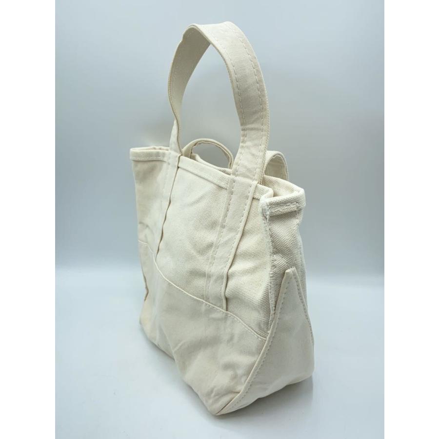 L.L.Bean◇BEAMS別注 BOTE AND TOTE/トートバッグ/キャンバス/WHT/無地 