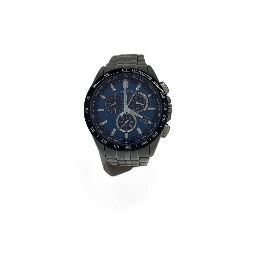 CITIZEN◇ソーラー腕時計/アナログ/ステンレス/NVY/SLV/e660-s119936 