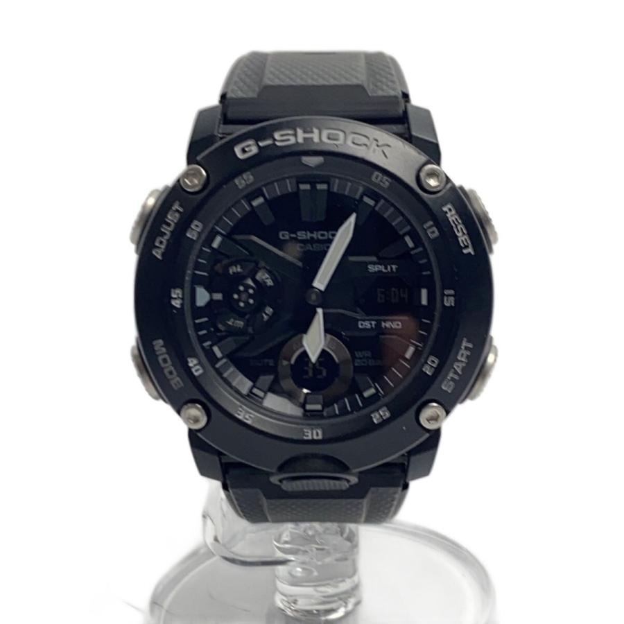 CASIO◇クォーツ腕時計・G-SHOCK/デジアナ/ブラック/GA-2000S-1AJF