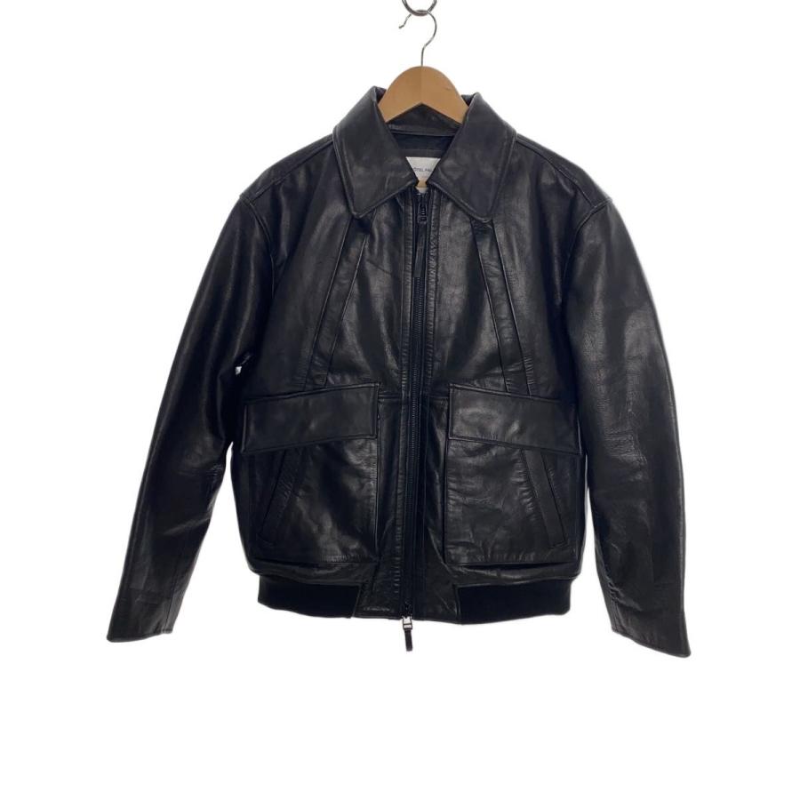 HOTEL PALACE/レザージャケット・ブルゾン/L/牛革/ブラック/668