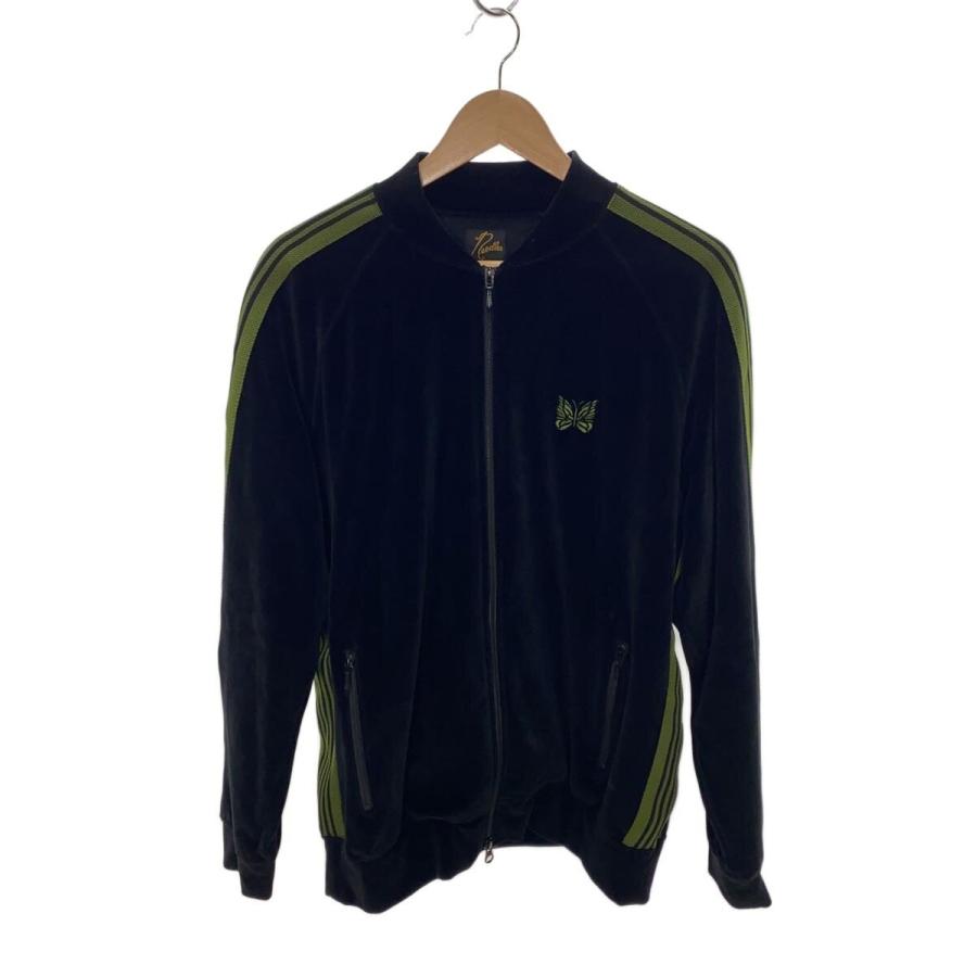 Needles◇Rib Collar Track Jacket/ベロアジャージ/L/ブラック/RW323