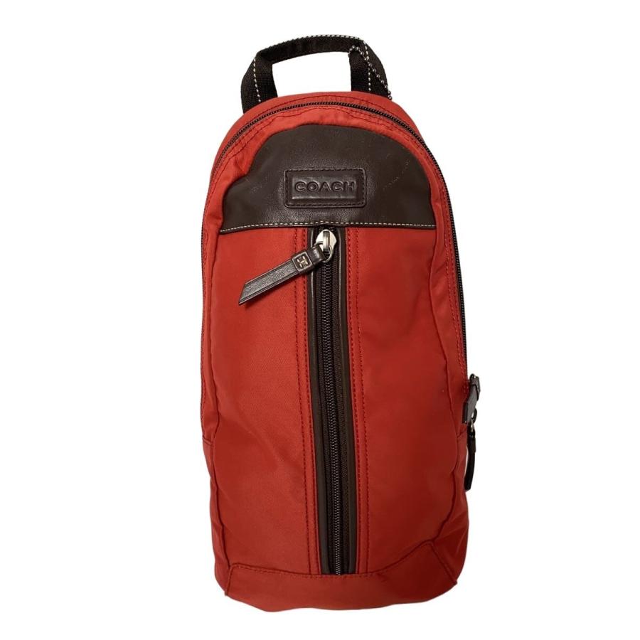 美品 COACH コーチ F70692 ボディバッグ ワンショルダーバッグ COACH◇ショルダーバッグ_ヴァリック/ナイロン/レッド/ボディバッグ