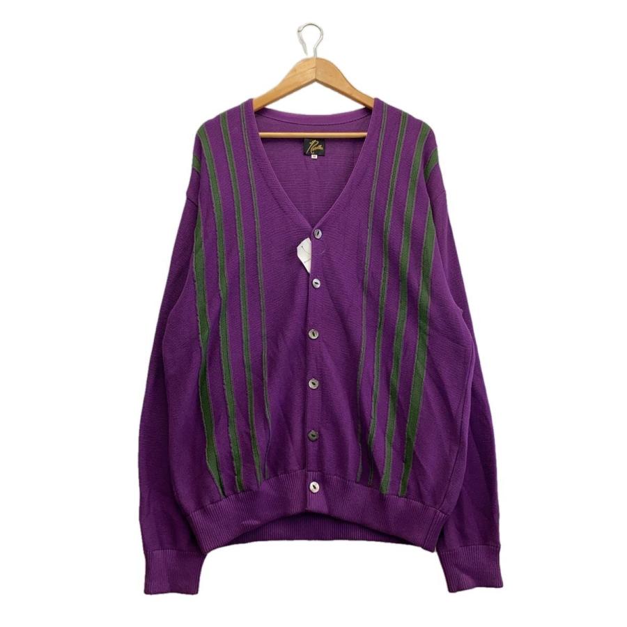 Needles◇V NECK CARDIGAN/Vネックカーディガン/M/パープル/GL262