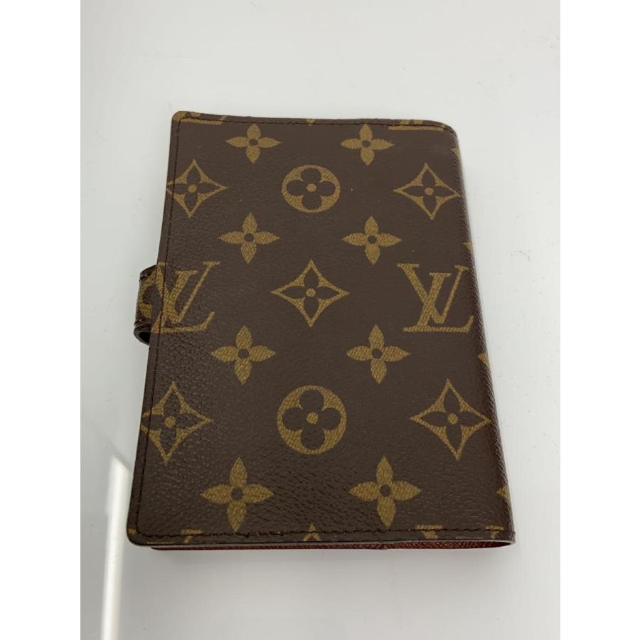 LOUIS VUITTON◇アジェンダPM_モノグラム・キャンバス/レザー/BRW/総柄