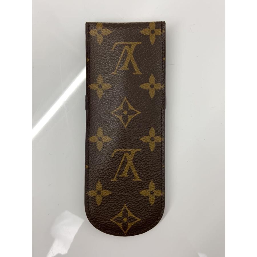 LOUIS VUITTON◇エテュイ・スティロ_モノグラム・キャンバス/レザー