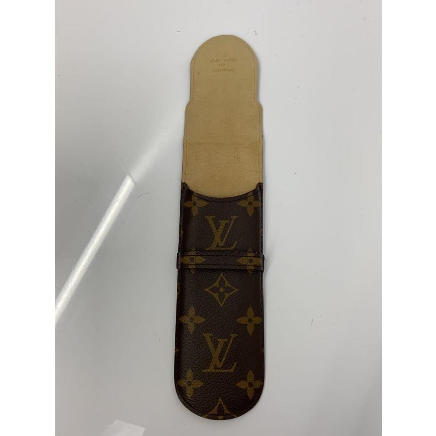 LOUIS VUITTON◇エテュイ・スティロ_モノグラム・キャンバス/レザー