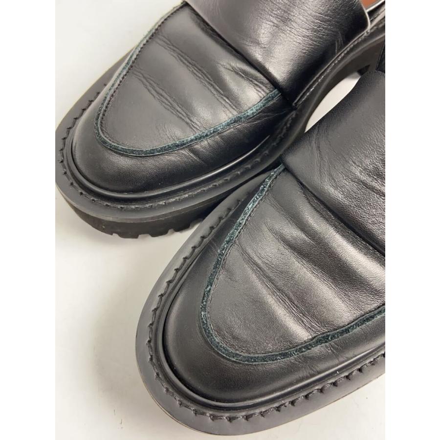 MARW UNITED ARROWS◇ローファー/厚底/22.5cm/BLK/レザー/11005