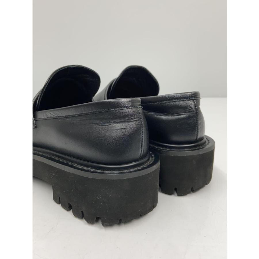 MARW UNITED ARROWS◇ローファー/厚底/22.5cm/BLK/レザー/11005