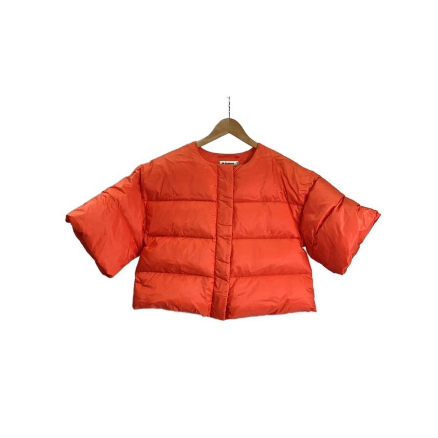JIL SANDER◇ダウンジャケット/34/ポリエステル/ORN/無地 : セカンド