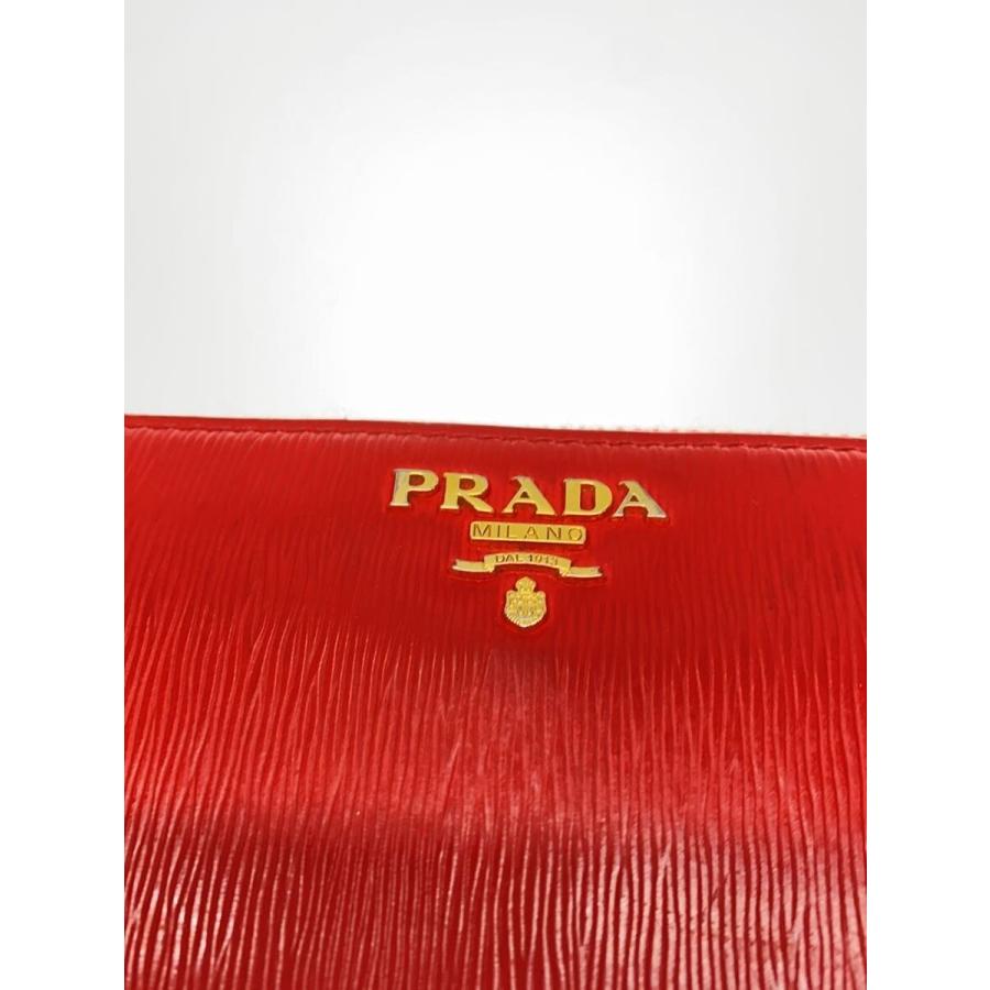 PRADA◇長財布/レザー/RED/レディース// : セカンドストリートYahoo!店