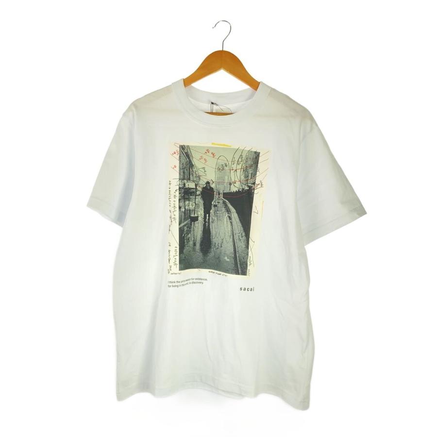sacai◇SACAI James Dean T-Shirt/Tシャツ/4/コットン/WHT/プリント/25