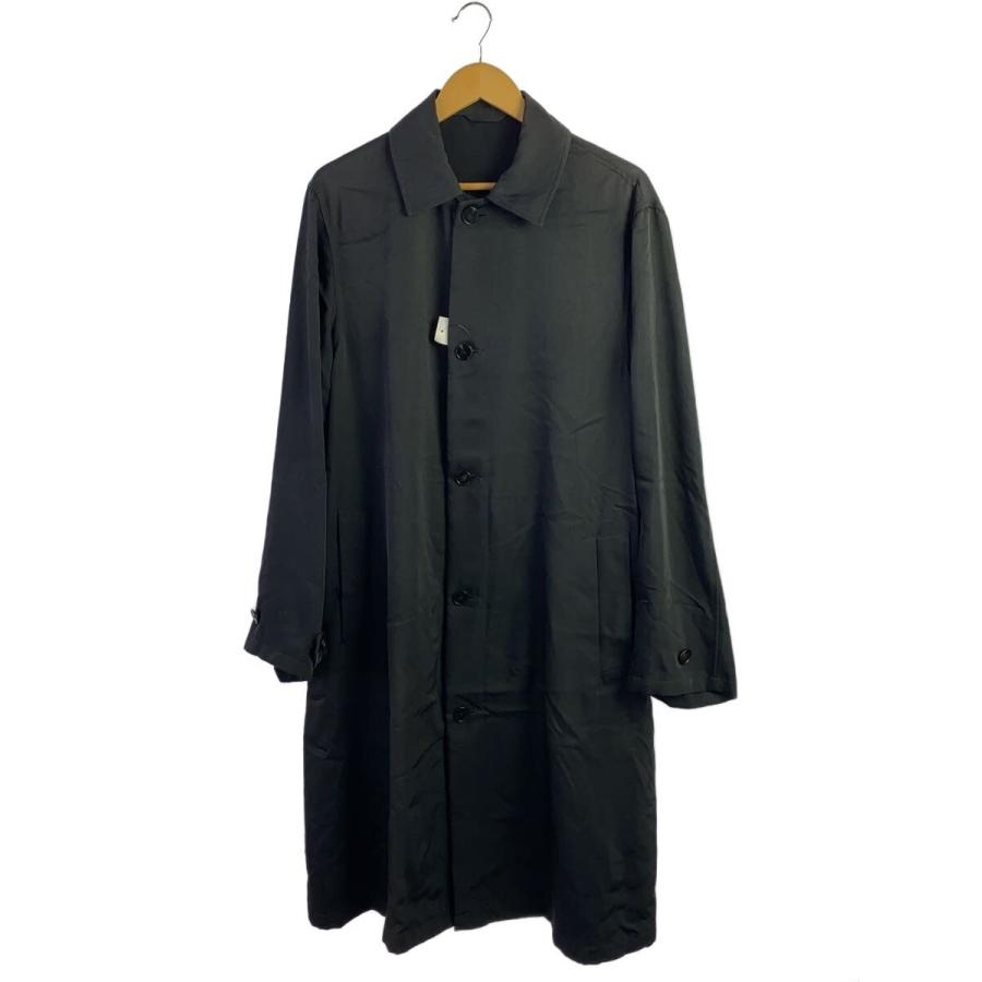 JIL SANDER◇ステンカラーコート/44/レーヨン/BLK/無地/JSMP471131