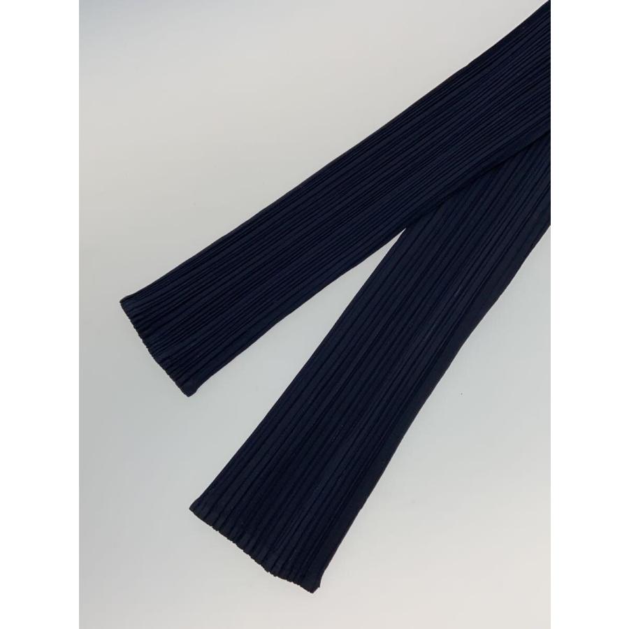 PLEATS PLEASE ISSEY MIYAKE◇長袖シャツ/3/ポリエステル/NVY/無地