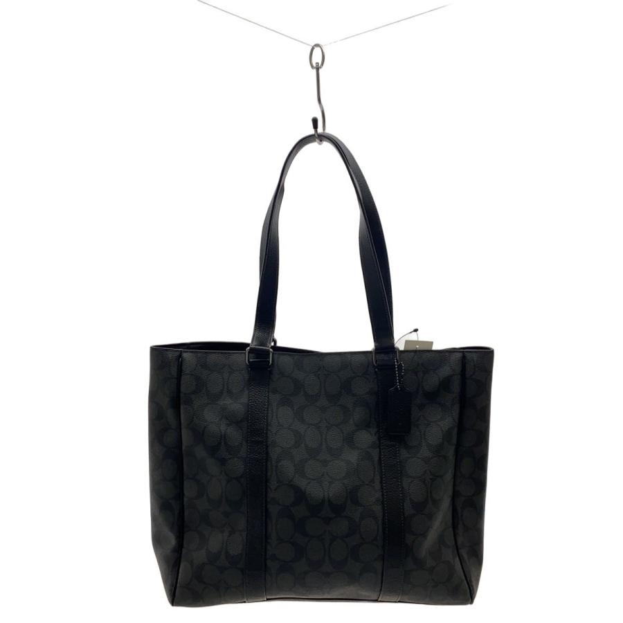 COACH◇トートバッグ/レザー/BLK/総柄/CR385// : セカンドストリート
