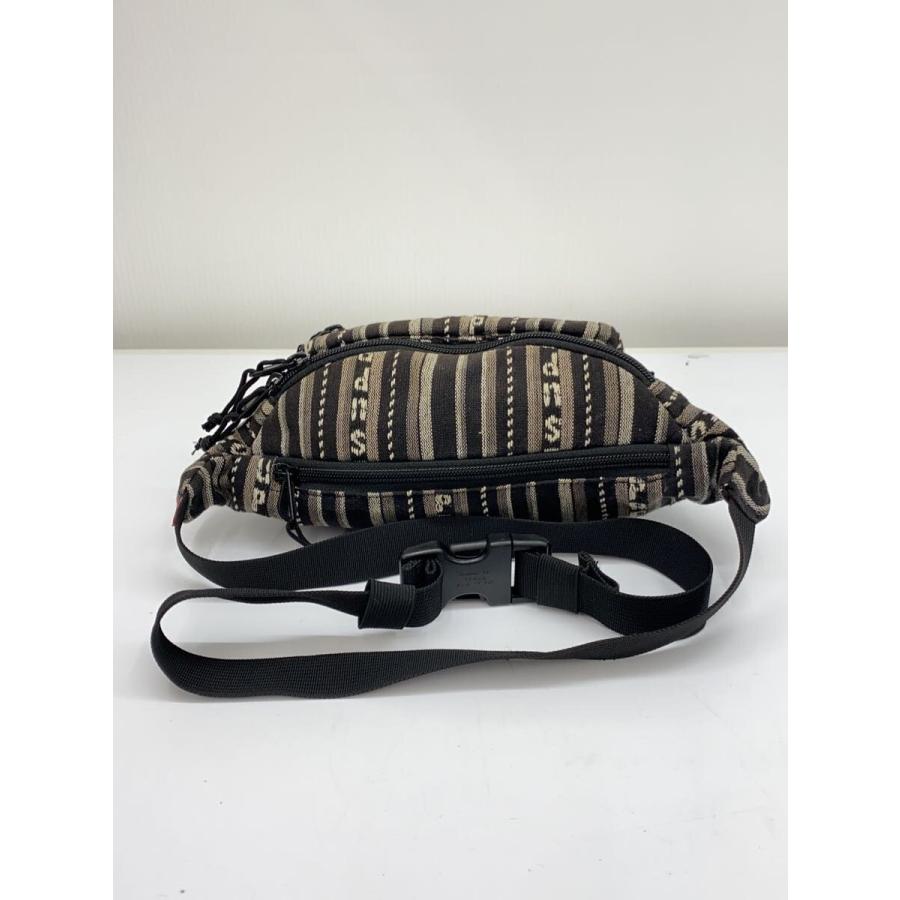 Supreme◇ウエストバッグ/--/BRW/ストライプ/Woven Stripe Waist Bag