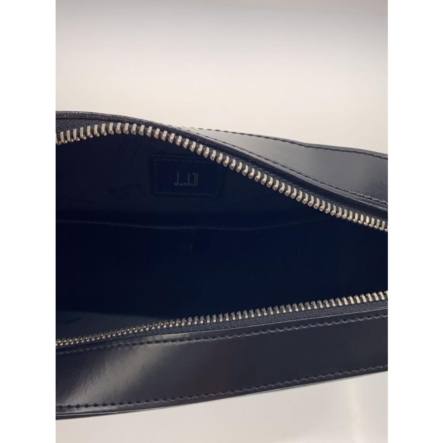 dunhill◇セカンドバッグ/レザー/BLK/無地 : セカンドストリートYahoo
