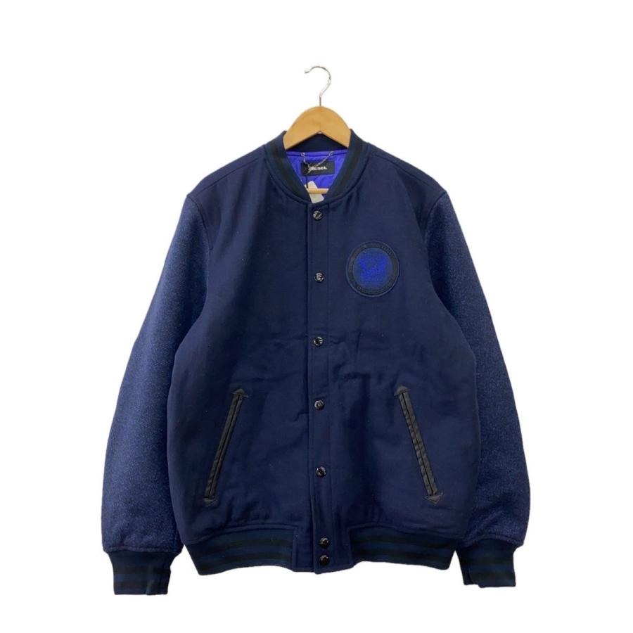 スタジャン　ネイビーウールジャケット DIESEL◇J-BLUSA JACKET/スタジャン/XXL/ウール/NVY// : セカンド