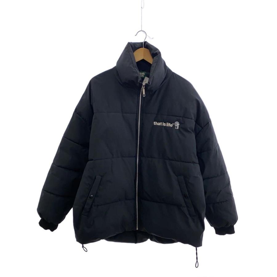   / ダウンジャケット/M/ポリエステル/KHK/00010903 That's life◇ダウンジャケット/M/ポリエステル/BLK/222301H-A