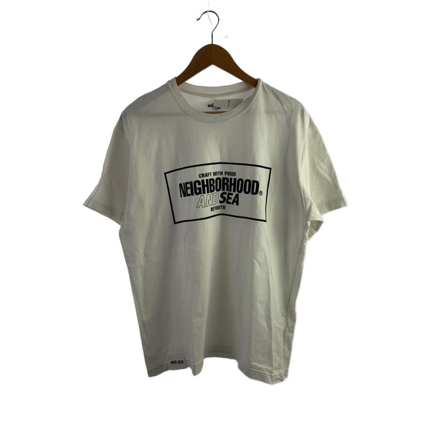NEIGHBORHOOD◇23SS NH×WIND AND SEA.TEE SS-1/L/White/着用感有