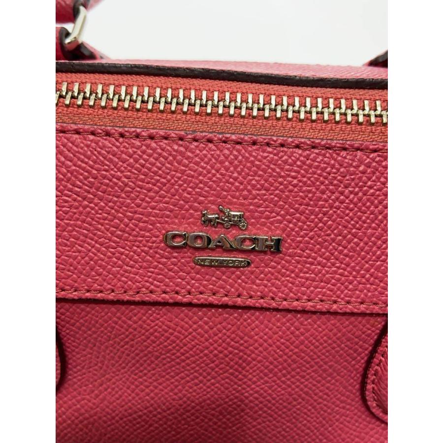 COACH◇ミニ ベネット サッチェル 2WAY/ピンク/F57521/汚れ・使用感有