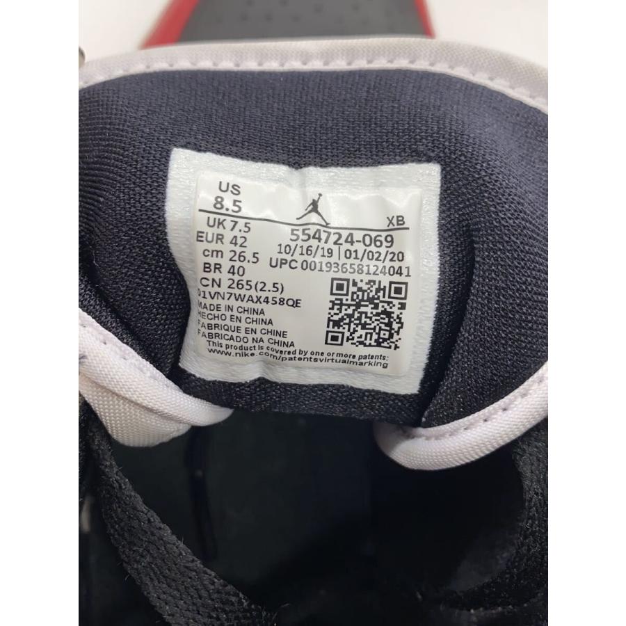 NIKE◇エアジョーダン1 MID Chicago Black Toe/26.5cm/554724