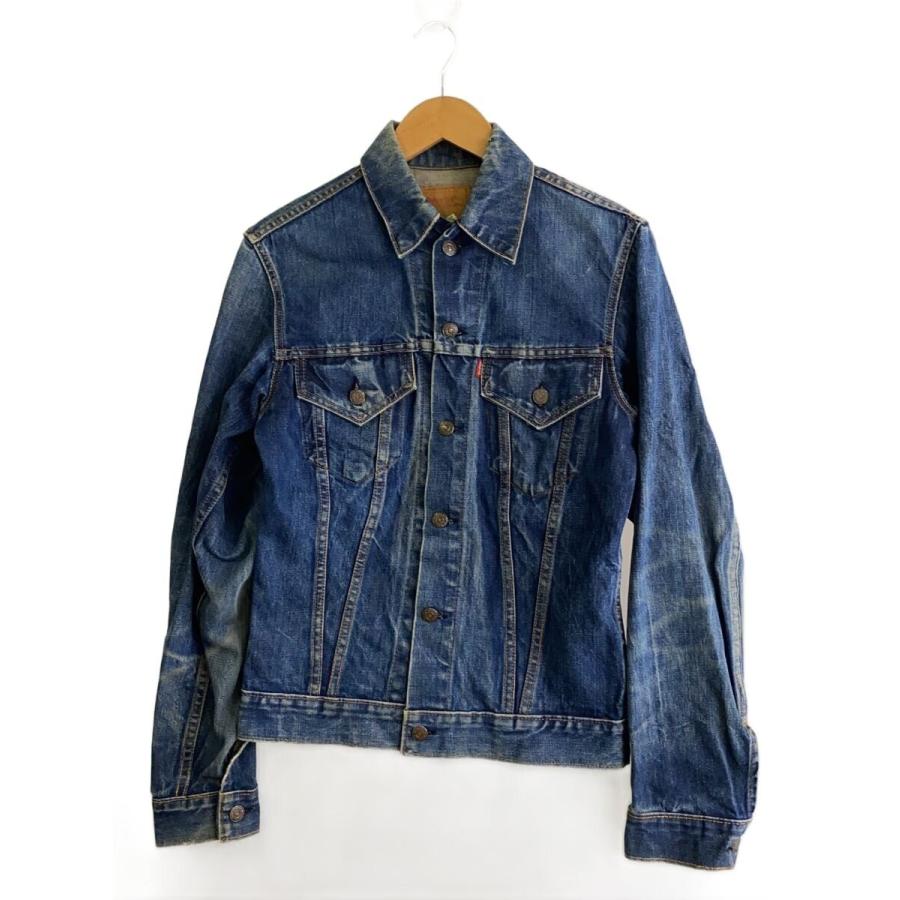 70s リーバイス 71205 42L デニムジャケット USA製 ケアタグ Levi's◇70s/71205/ケアタグ/ボタン裏52/36/デニム/インディゴ