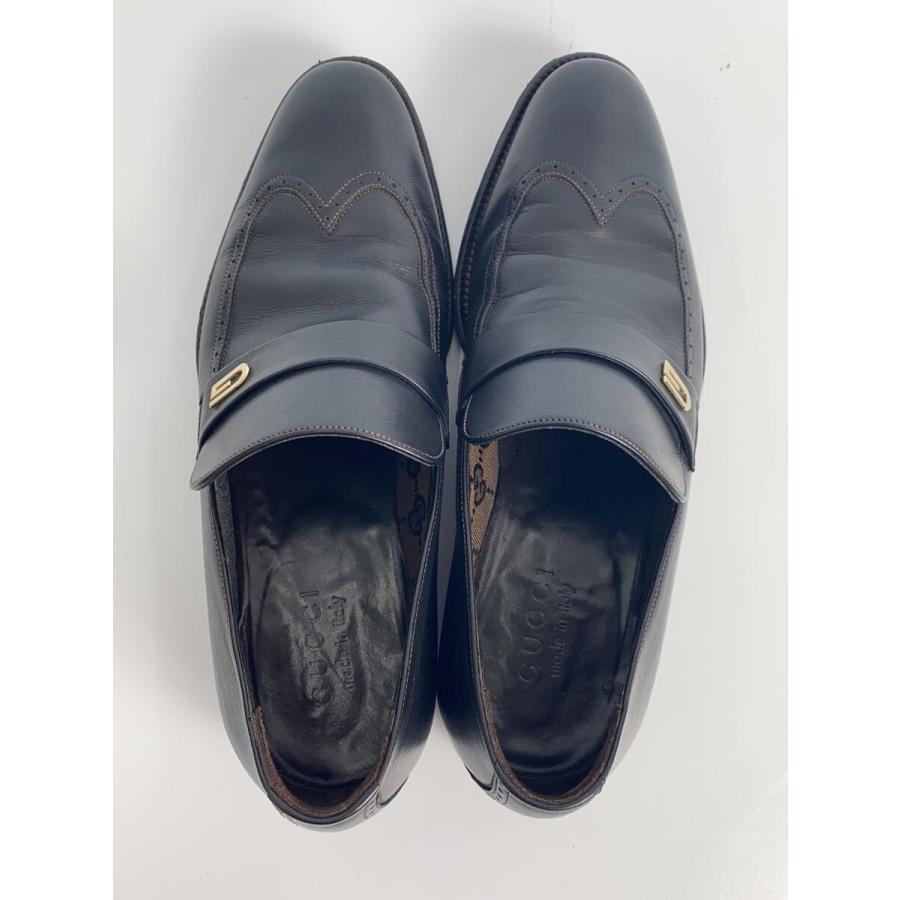 GUCCI◇ウイングチップ/ローファー/39/BLK/138217 : セカンド