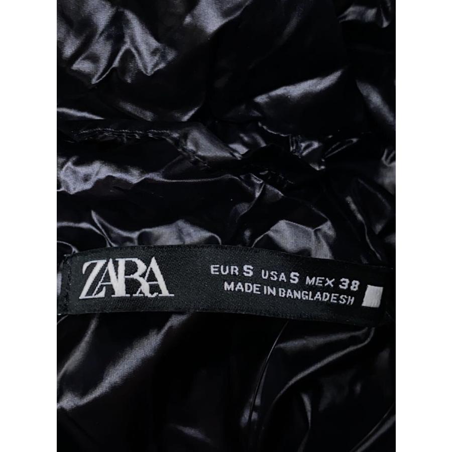 ZARA◇ダウンジャケット/S/ナイロン/BLK/無地 : セカンドストリート