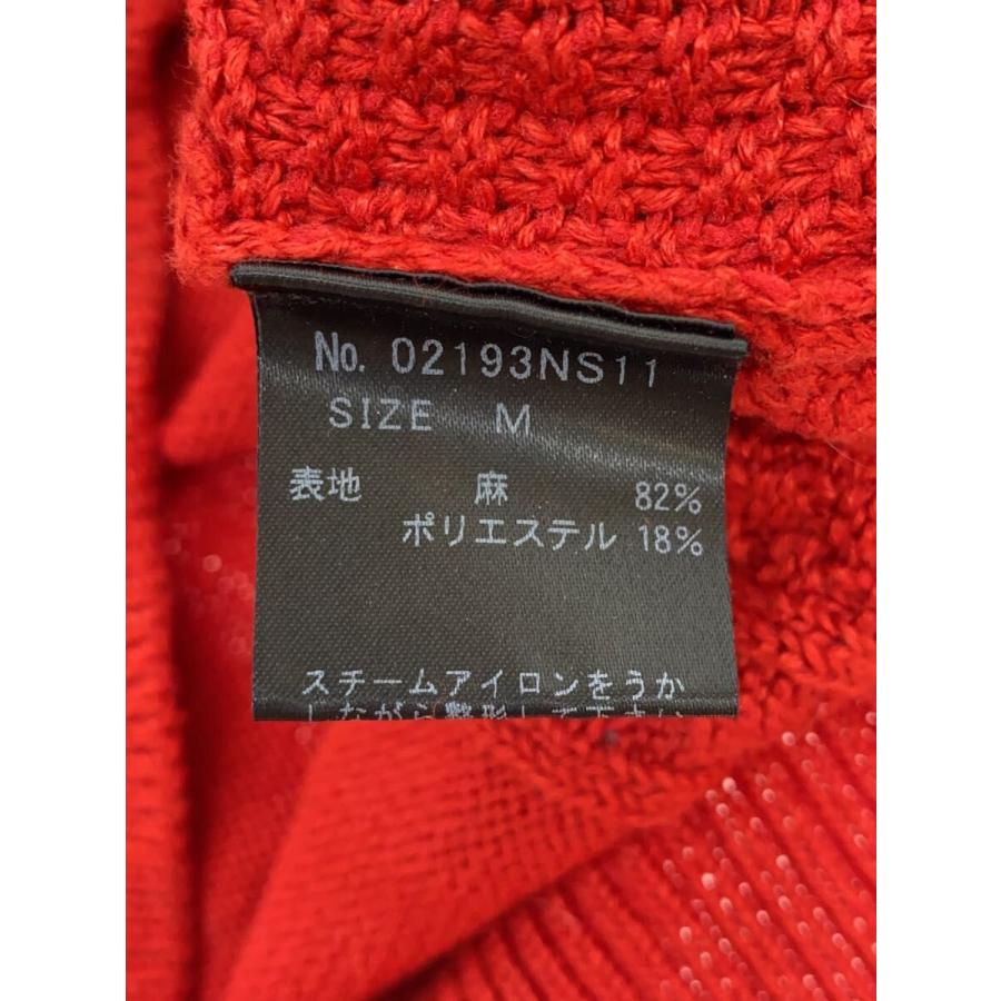 HYSTERIC GLAMOUR◆HG ARTS CENTER プルオーバー/ニット・セーター(薄手)/M/リネン/RED/02193N_3