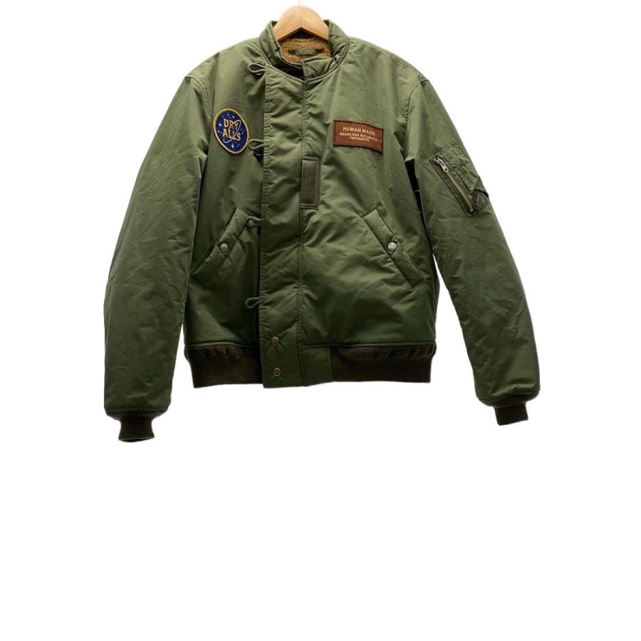 HUMAN MADE フライトジャケット HUMAN MADE◇フライトジャケット/XL/コットン/KHK/アニマル : セカンド