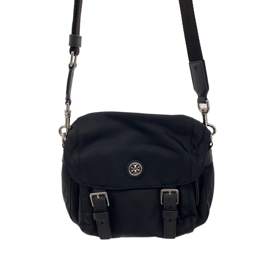 TORY BURCH◇ショルダーバッグ/ナイロン/BLK/無地 : セカンド