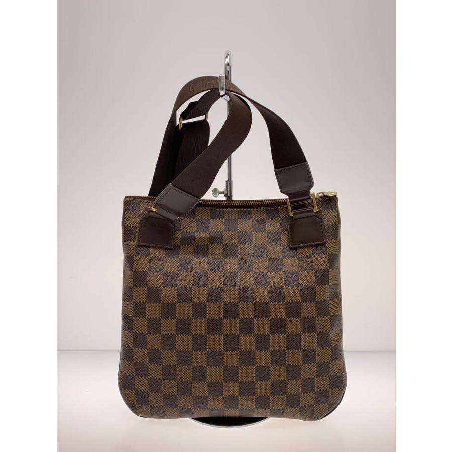 LOUIS VUITTON◆ポシェット・ボスフォール_ダミエ・エベヌ/PVC/BRW