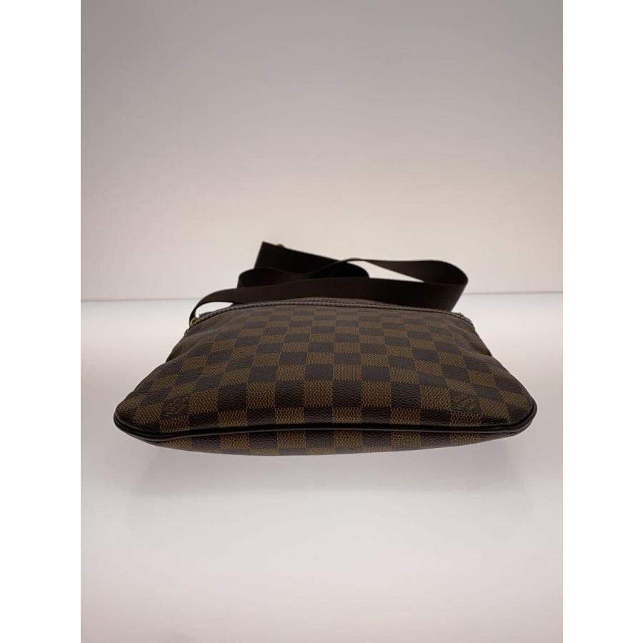 LOUIS VUITTON◆ポシェット・ボスフォール_ダミエ・エベヌ/PVC/BRW