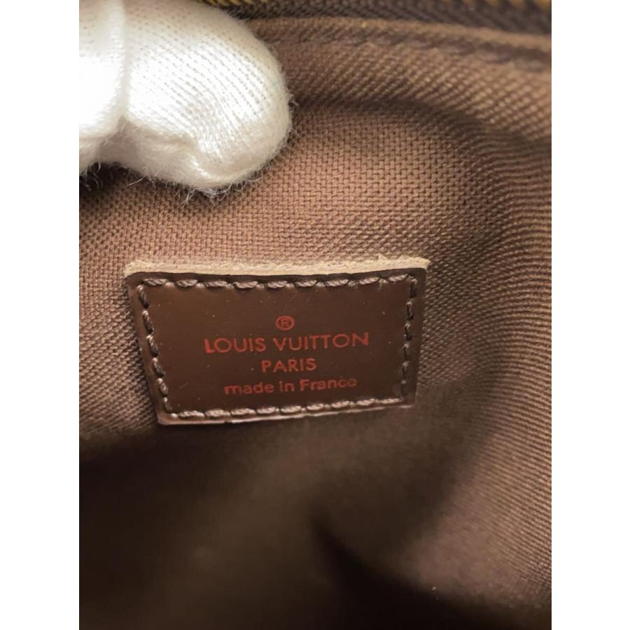 LOUIS VUITTON◆ポシェット・ボスフォール_ダミエ・エベヌ/PVC/BRW