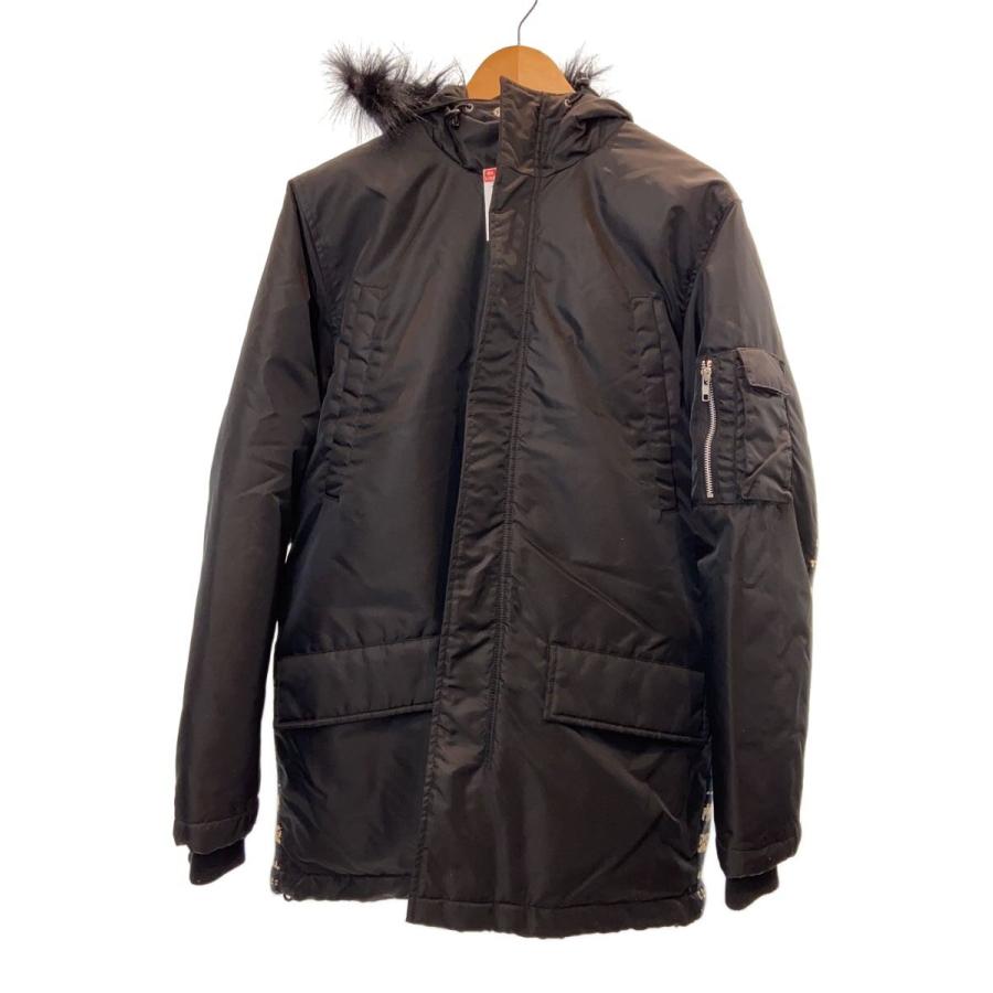 STUSSY◇AUTHENTIC OUTER GEAR/ダウンジャケット/M/ナイロン/BLK
