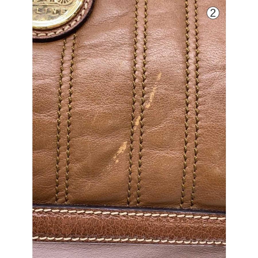 CELINE◆トートバッグ/レザー/BRW_7