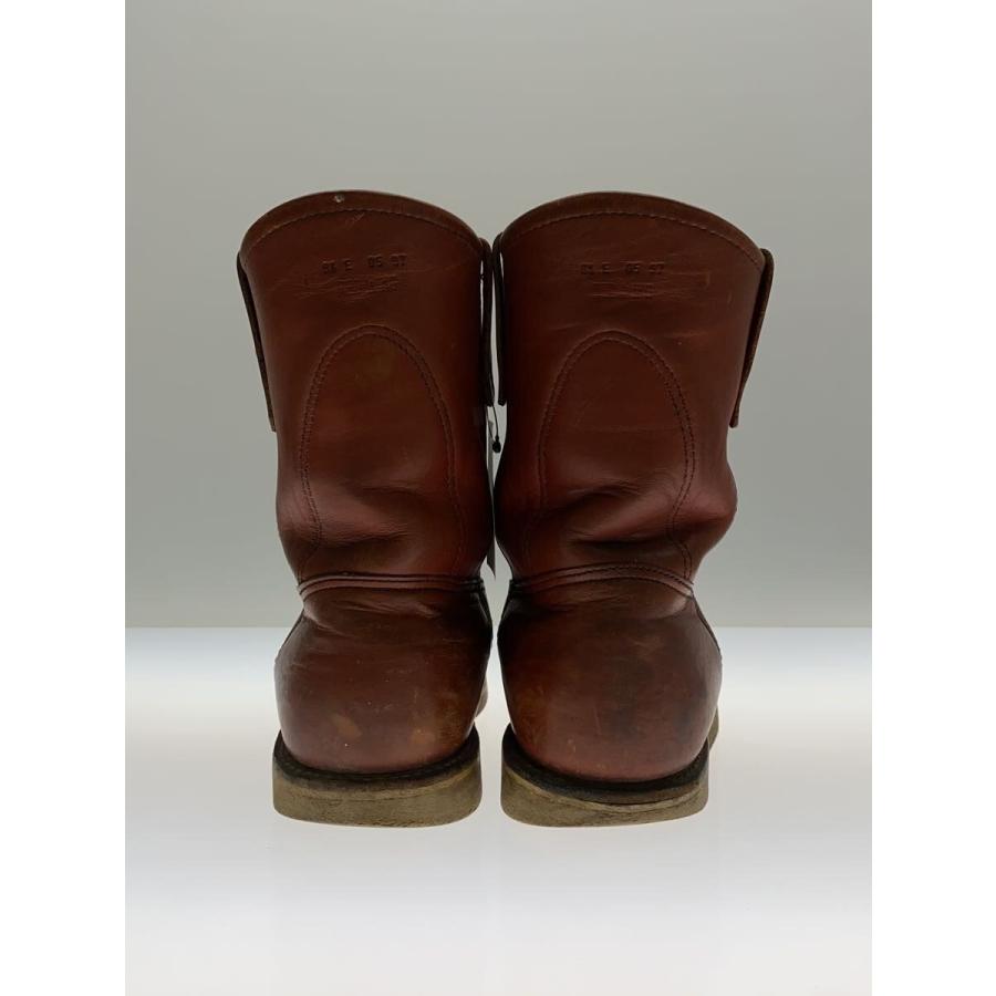 RED WING◇97年/ペコスブーツ/26.5cm/BRW/レザー/プリント犬タグ//8866 