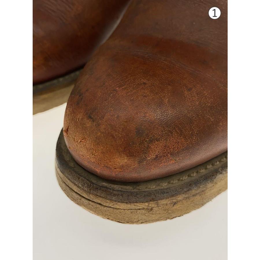 RED WING◇97年/ペコスブーツ/26.5cm/BRW/レザー/プリント犬タグ//8866 