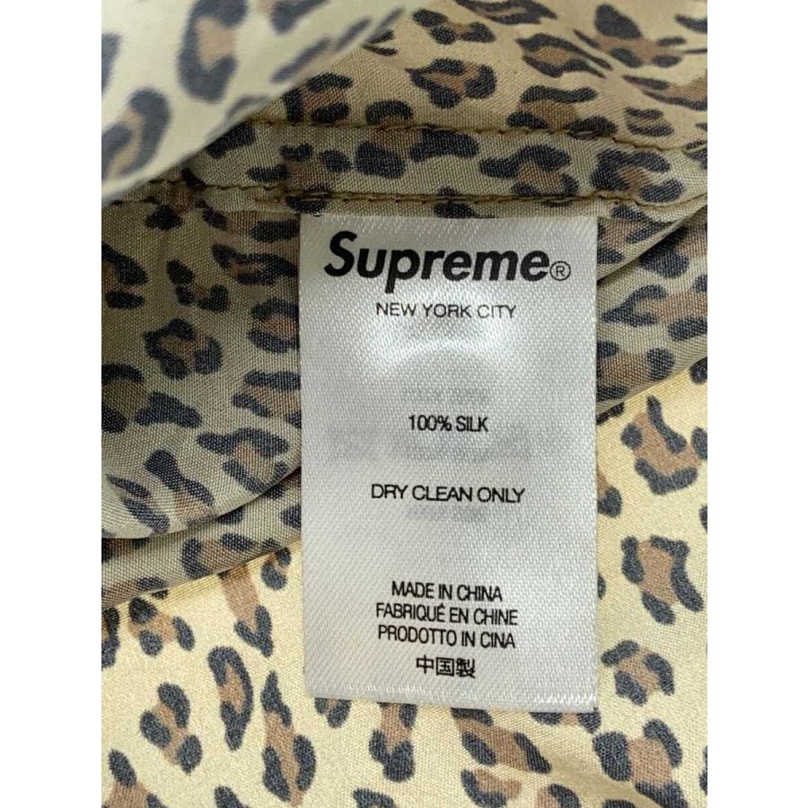 Supreme◇Leopard Silk S/S Shirt/半袖シャツ/XL/シルク/CML