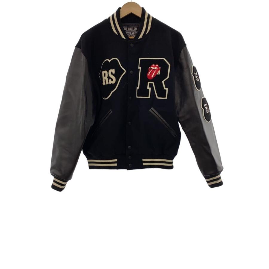 HYSTERIC GLAMOUR◇スタジャン/L/ウール/BLK/プリント/02243AB19