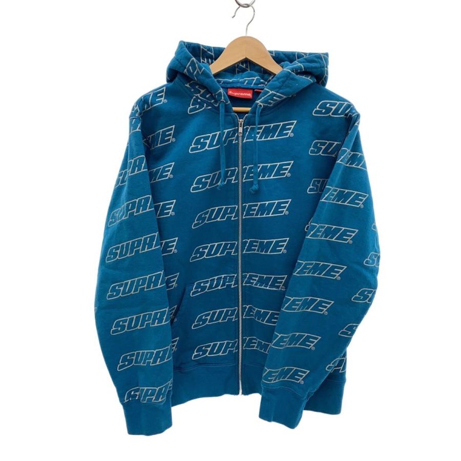 Supreme◇Repeat Zip Up Hooded Sweatshirtジップパーカー/M/コットン