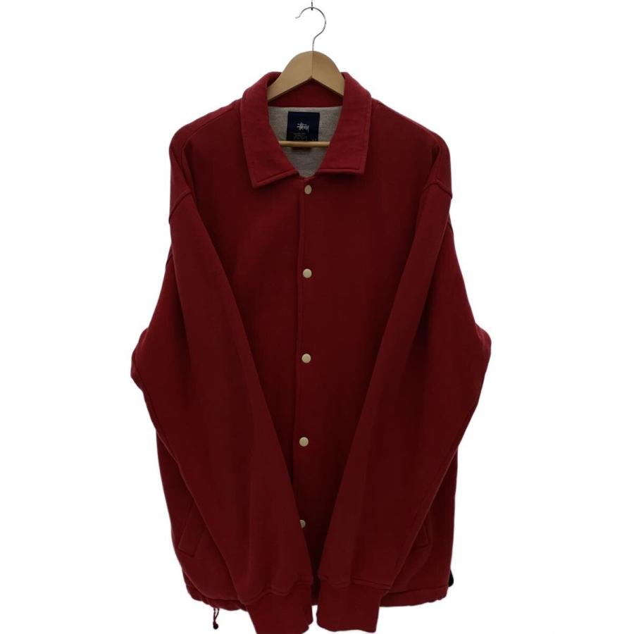 STUSSY◇スタジャン/L/コットン/RED/オールドストゥーシー/紺タグ